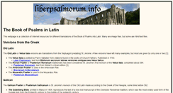 Desktop Screenshot of liberpsalmorum.info